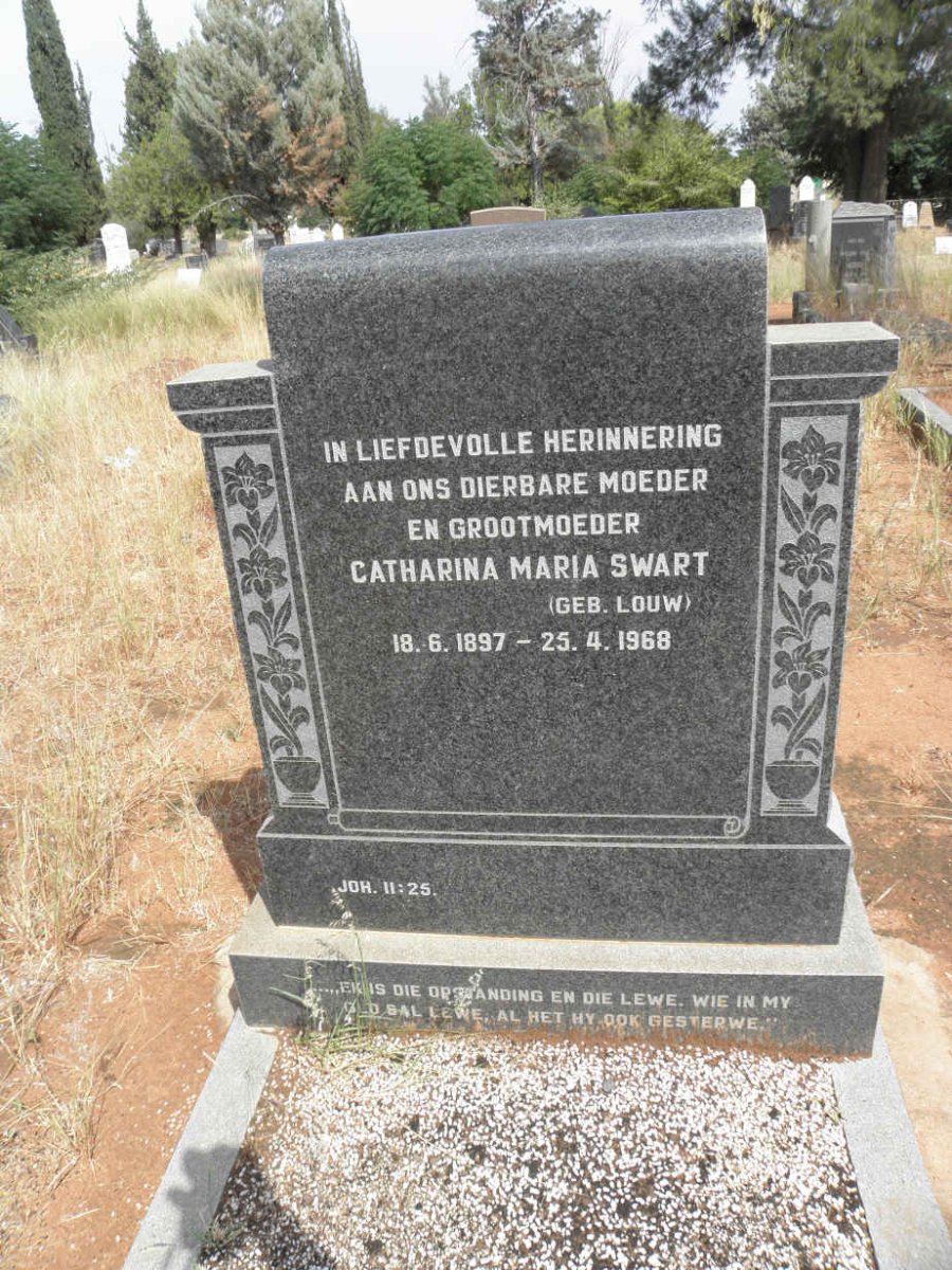 SWART Catherina Maria nee LOUW 1897-1968