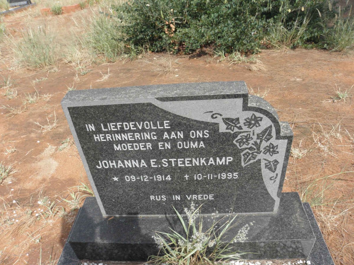 STEENKAMP Johanna E. 1914-1995