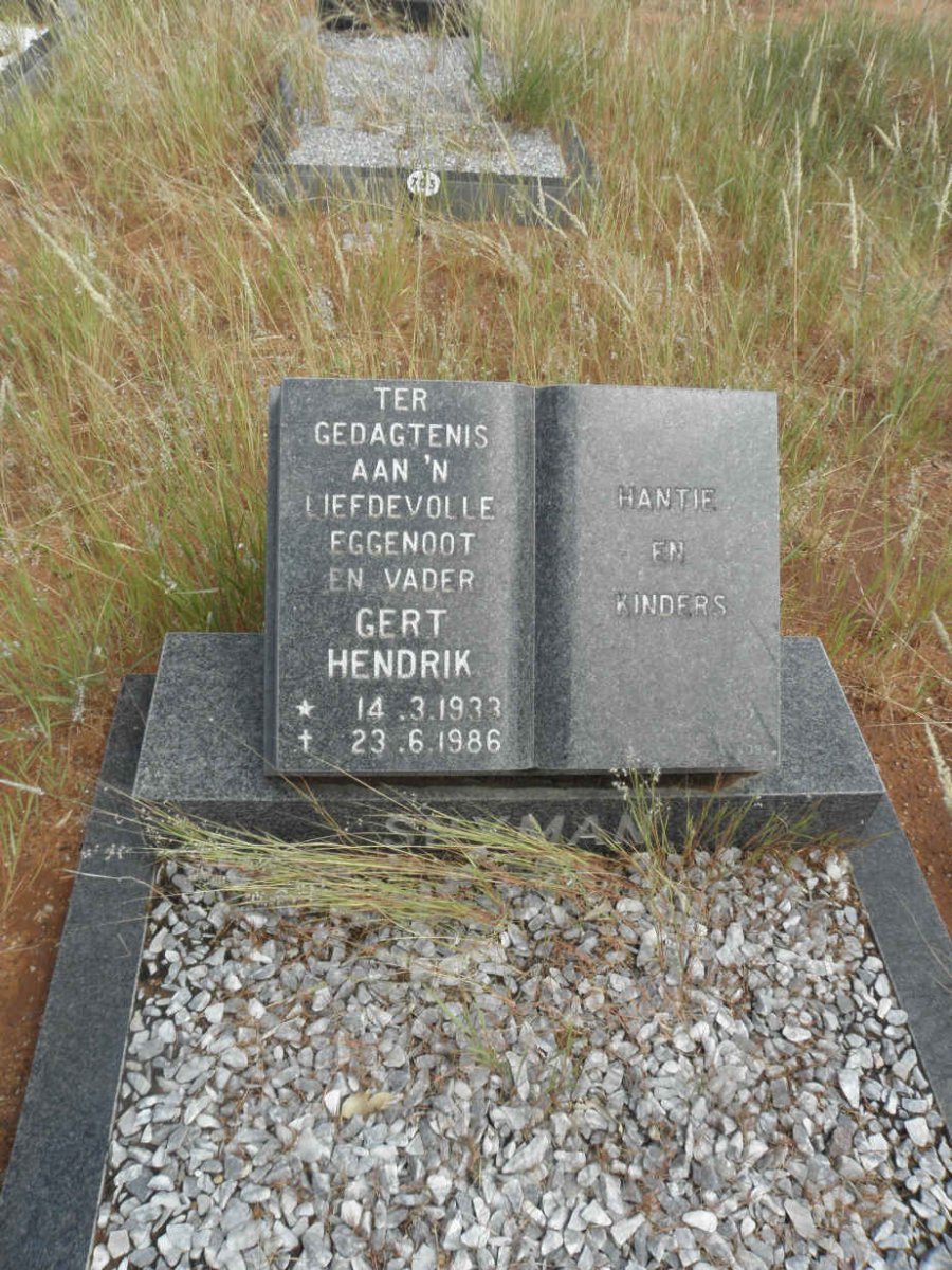 SNYMAN Gert Hendrik 1933-1986