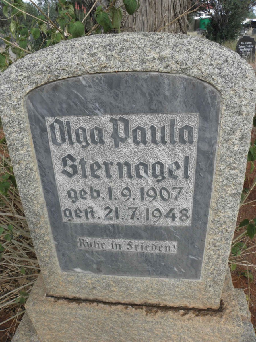 STERNAGEL Olga Paula 1907-1948