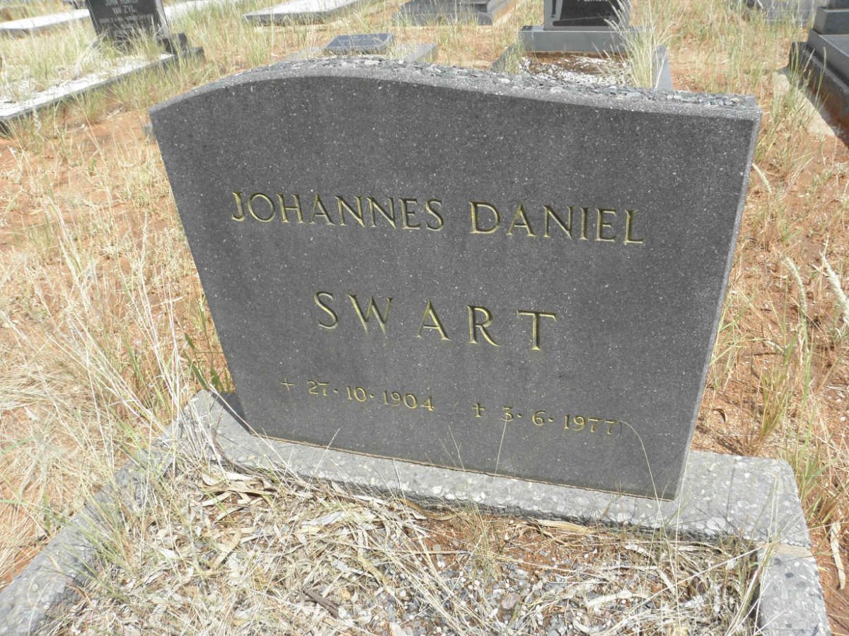 SWART Johannes Daniel 1904-1977