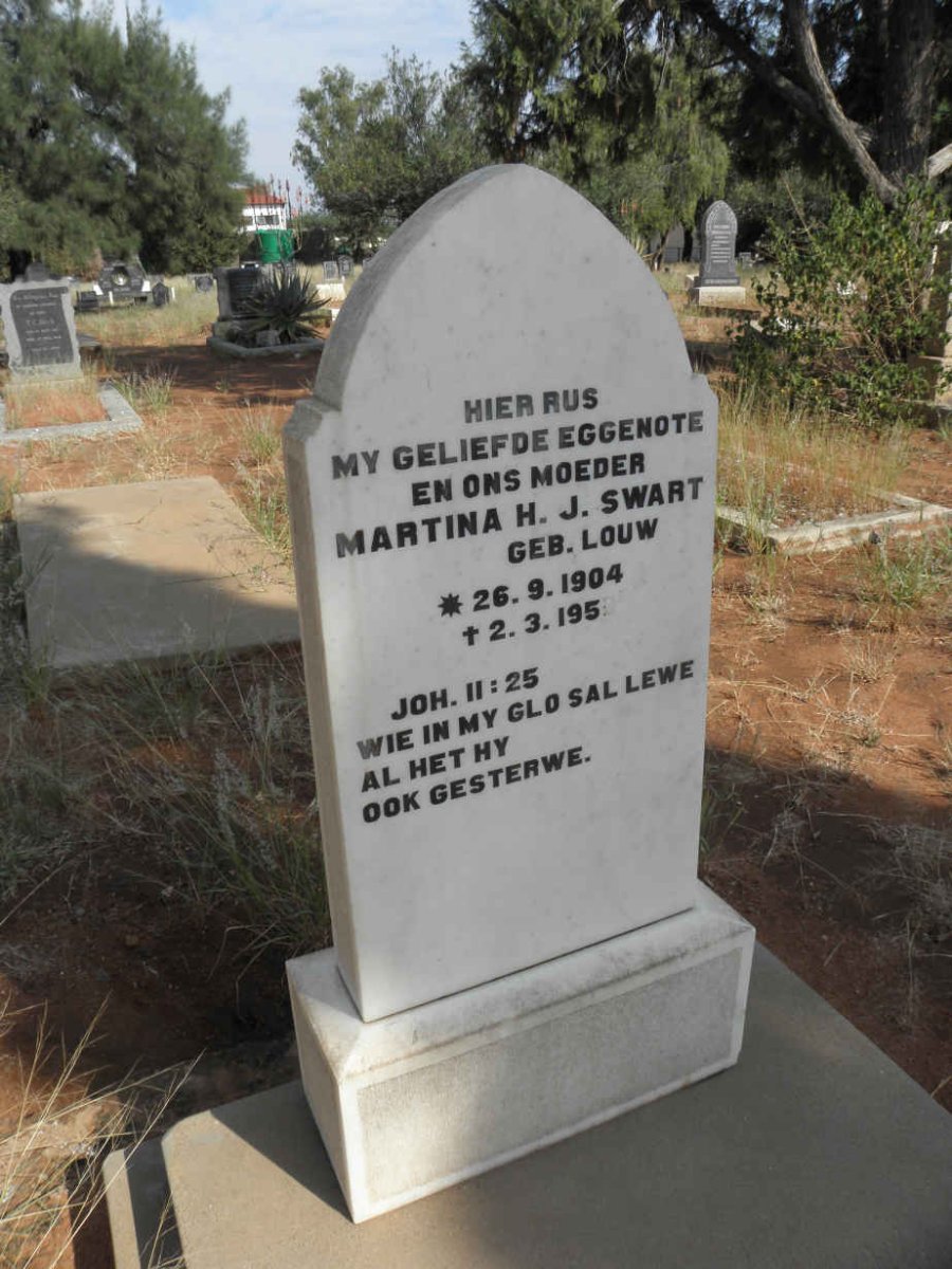 SWART Martina H.J. nee LOUW 1904-195?