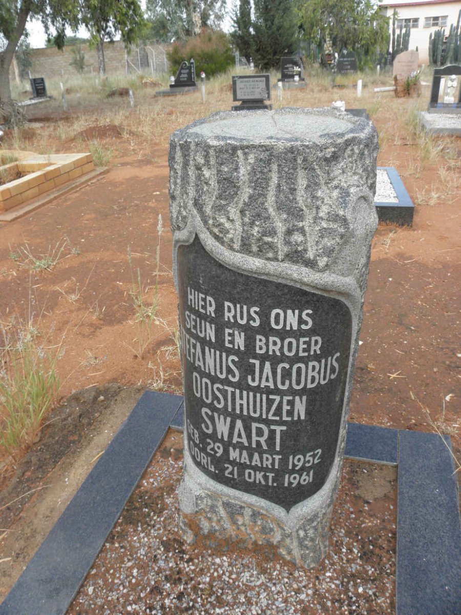 SWART Stefanus Jacobus Oosthuizen 1952-1961