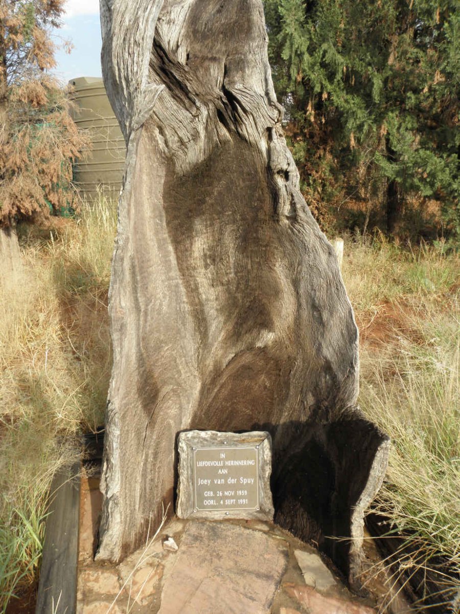 SPUY Joey, van der 1959-1991