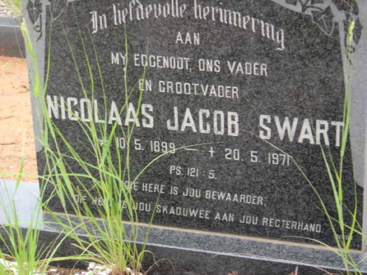 SWART Nicolaas Jacob 1899-1971 &amp; Lukas Johannes 1906-1993