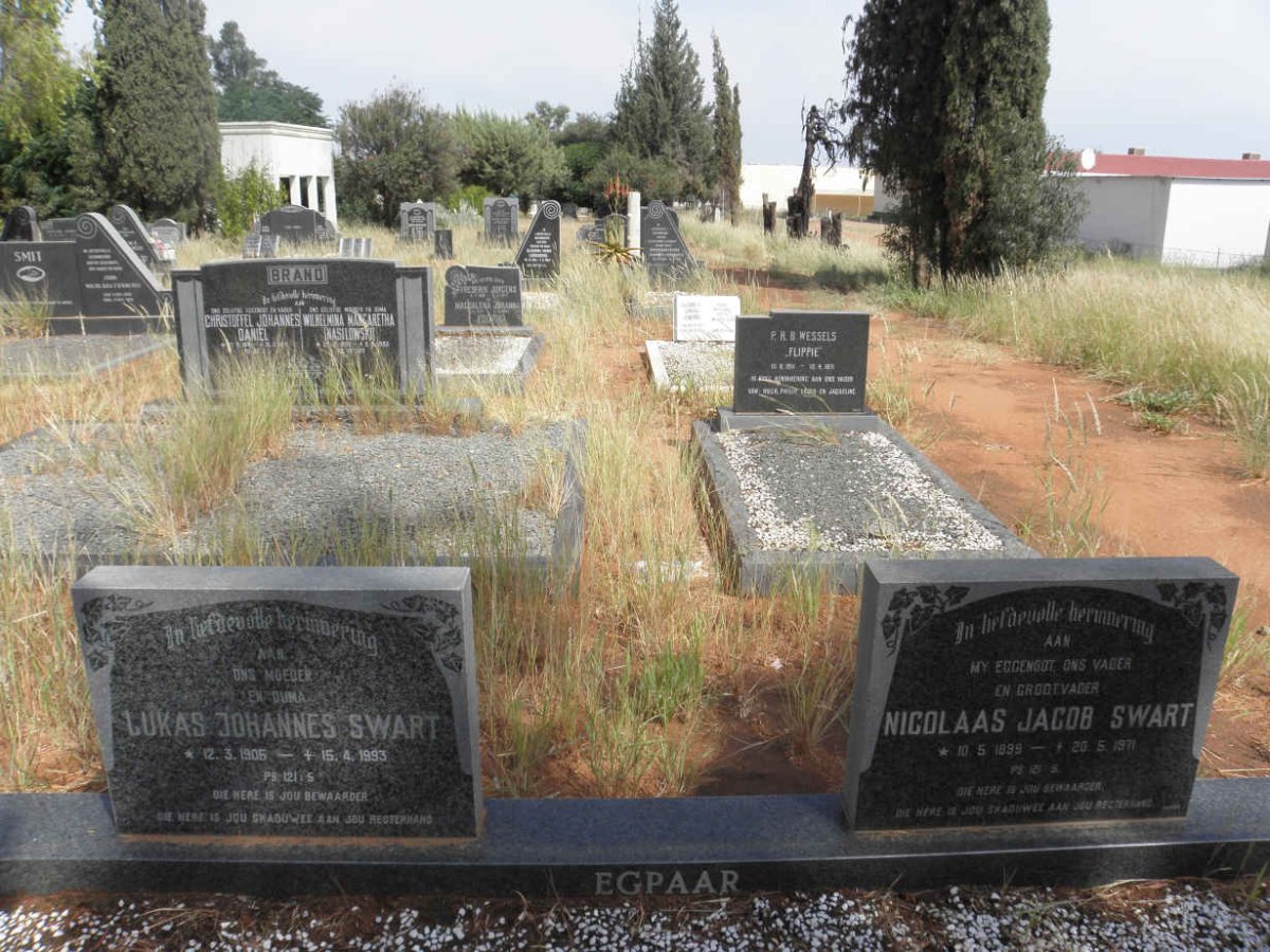 SWART Nicolaas Jacob 1899-1971 &amp; Lukas Johannes 1906-1993