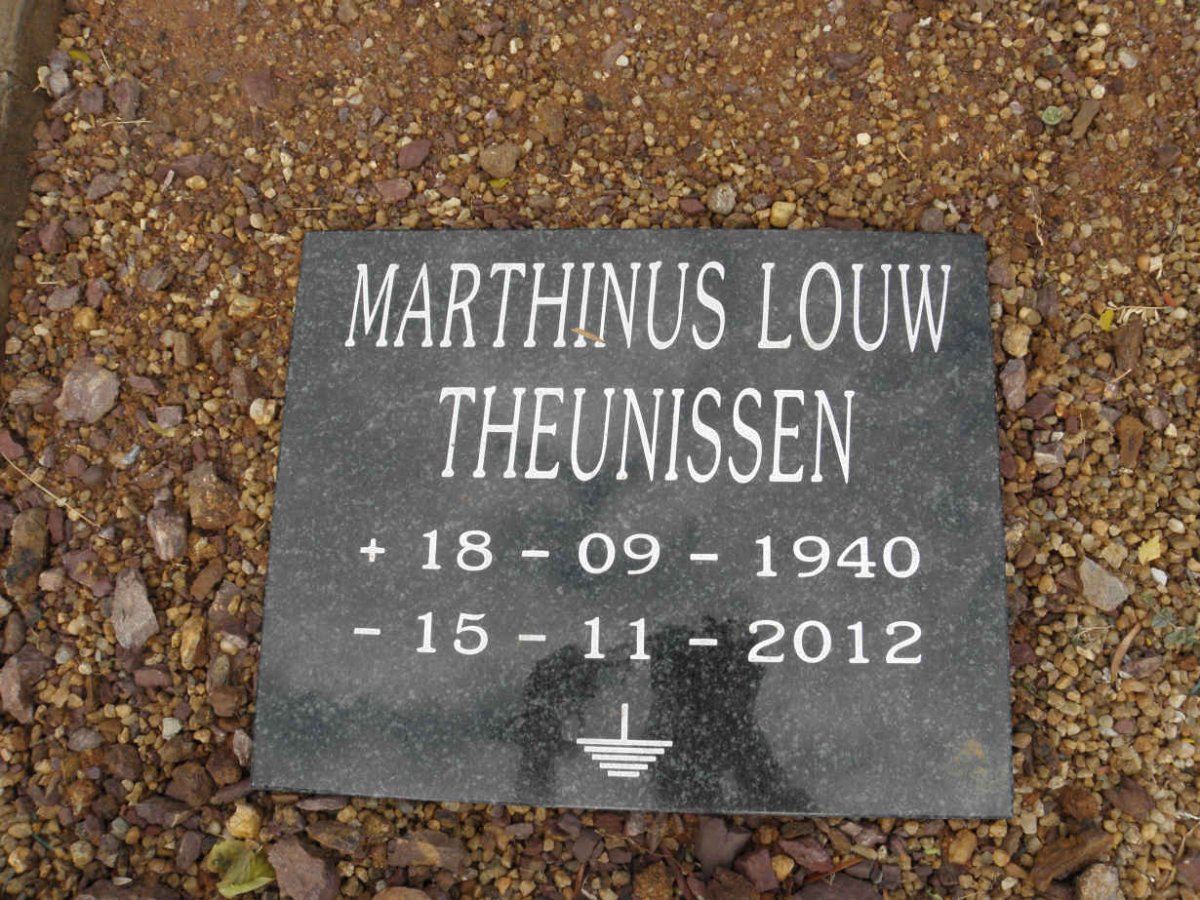 THEUNISSEN Marthinus Louw 1940-2012