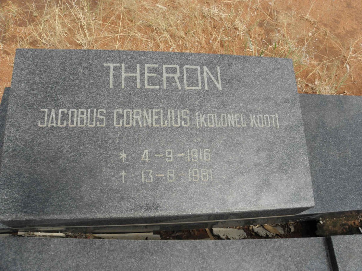 THERON Jacobus Cornelius 1916-1981