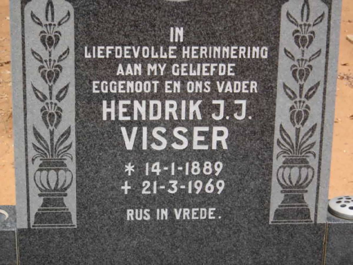 VISSER Hendrik J.J. 1889-1969