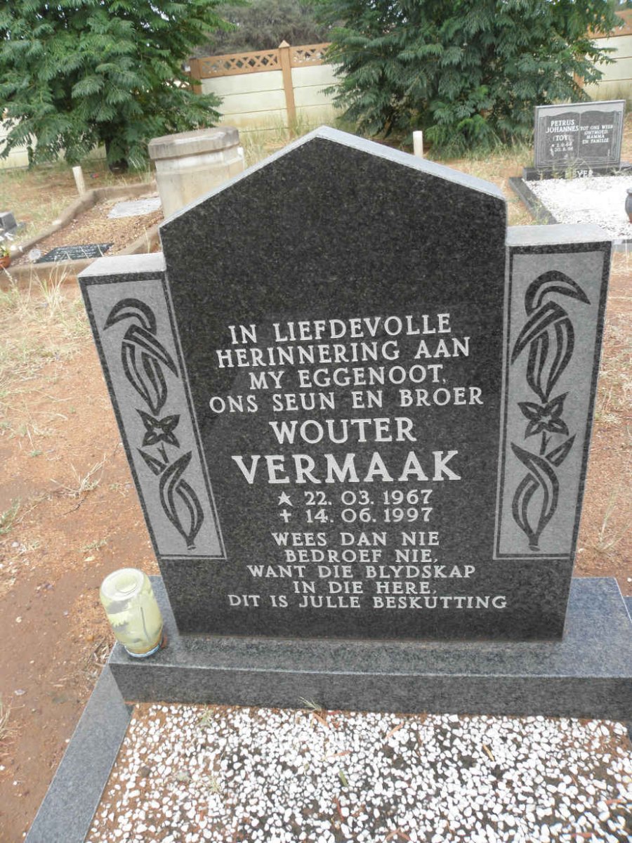 VERMAAK Wouter 1967-1997