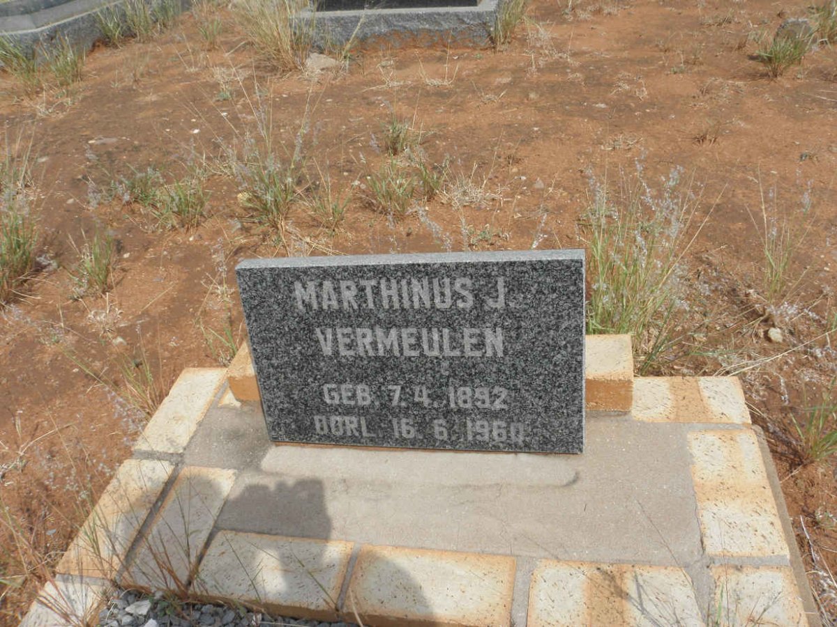 VERMEULEN Marthinus J. 1892-1960