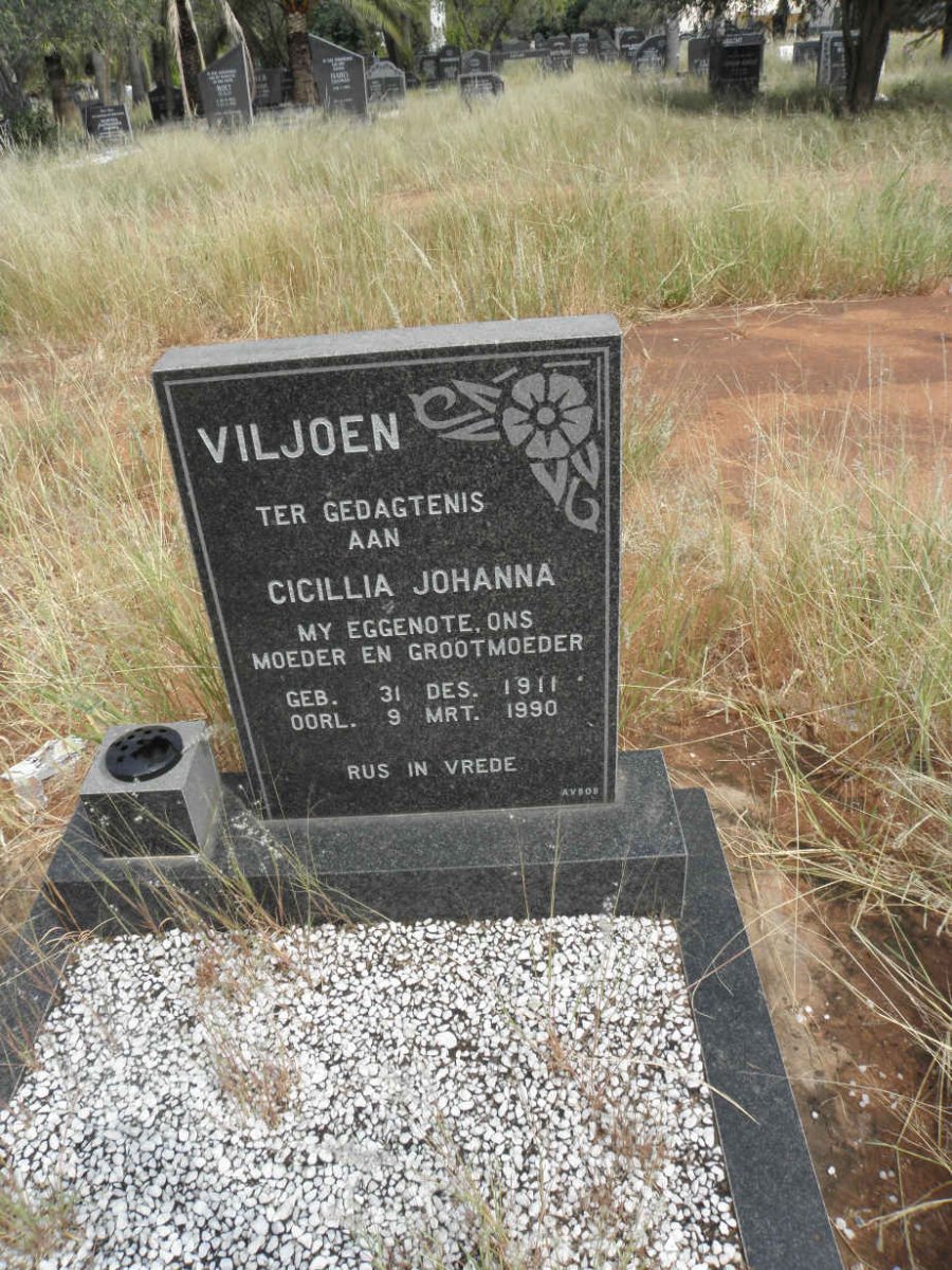 VILJOEN Cicillia Johanna 1911-1990