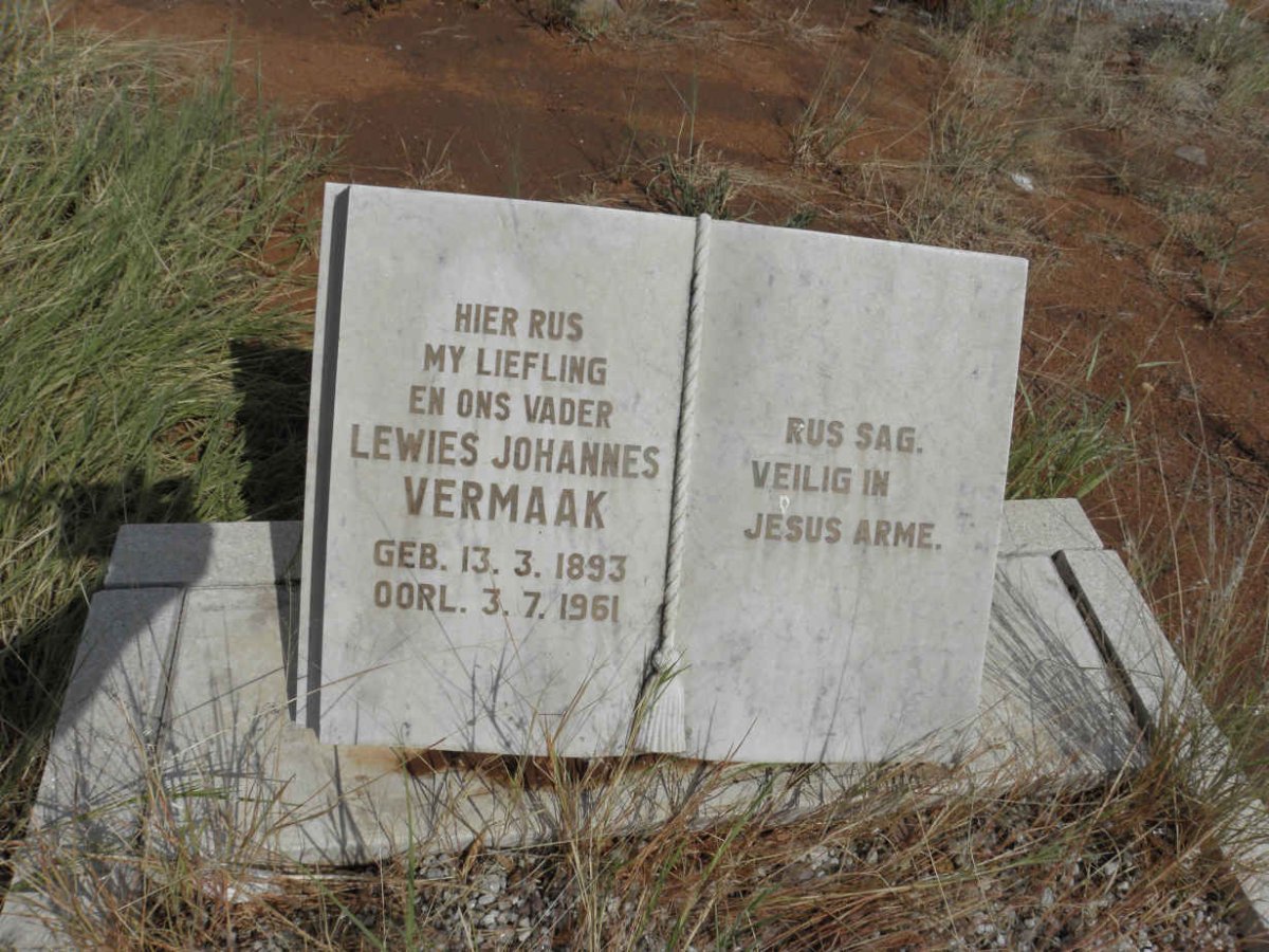 VERMAAK Lewies Johannes 1893-1961