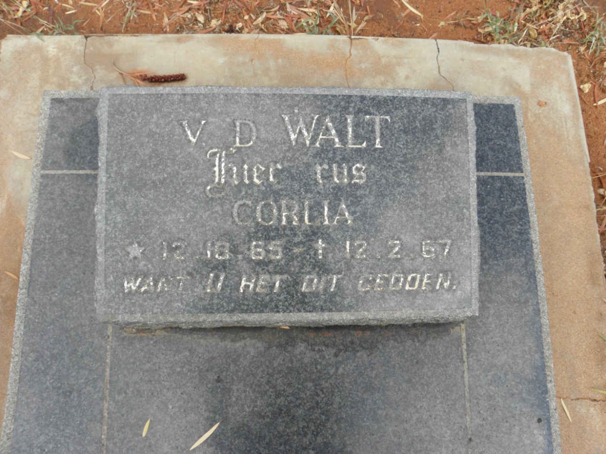 WALT Corlia, v.d. 1965-1967