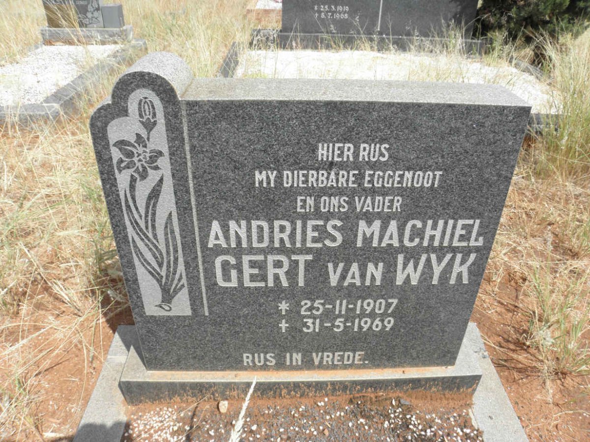 WYK Andries Machiel Gert, van 1907-1969