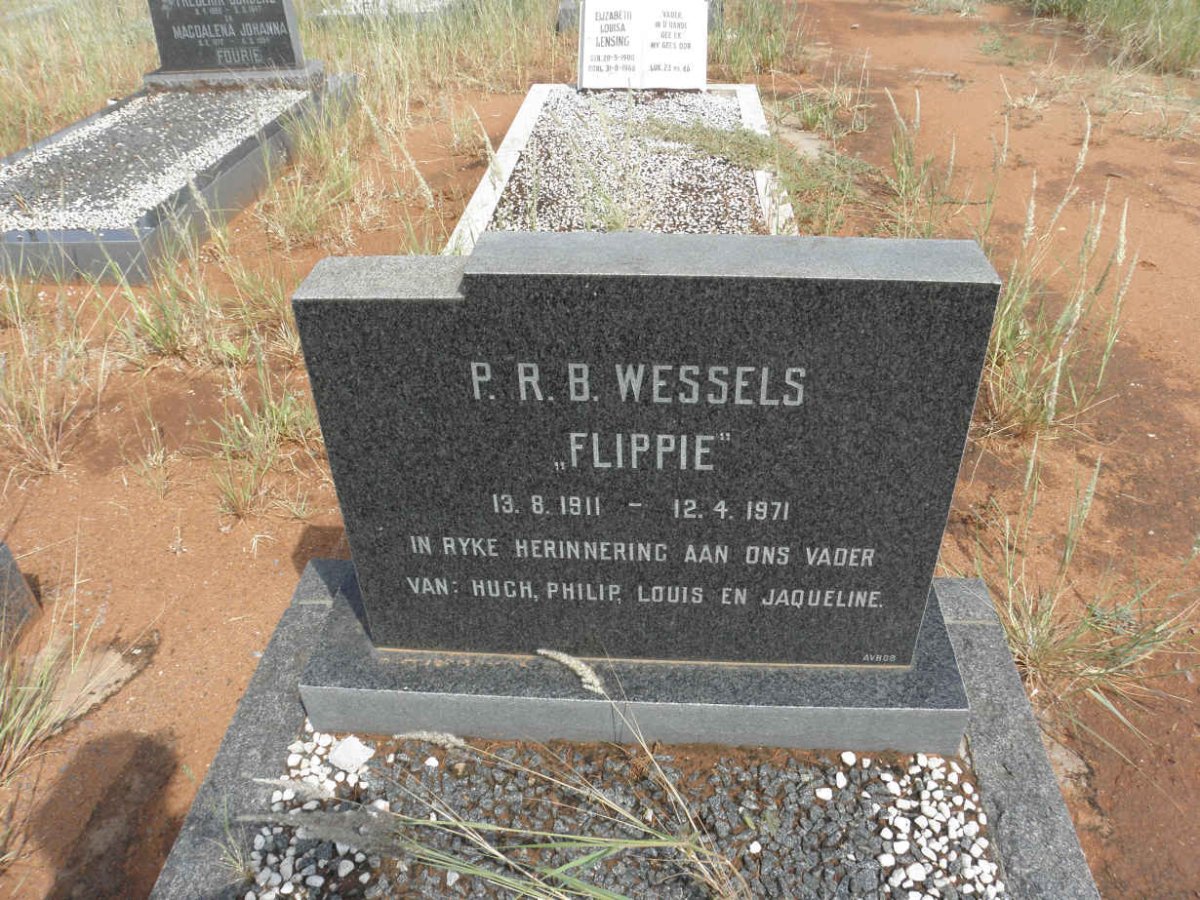 WESSELS P.R.B. 1911-1971