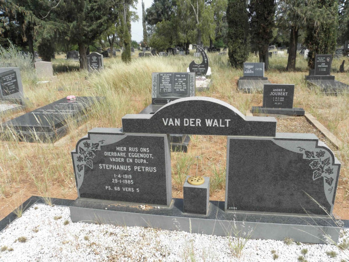 WALT Stephanus Petrus, van der 1919-1985