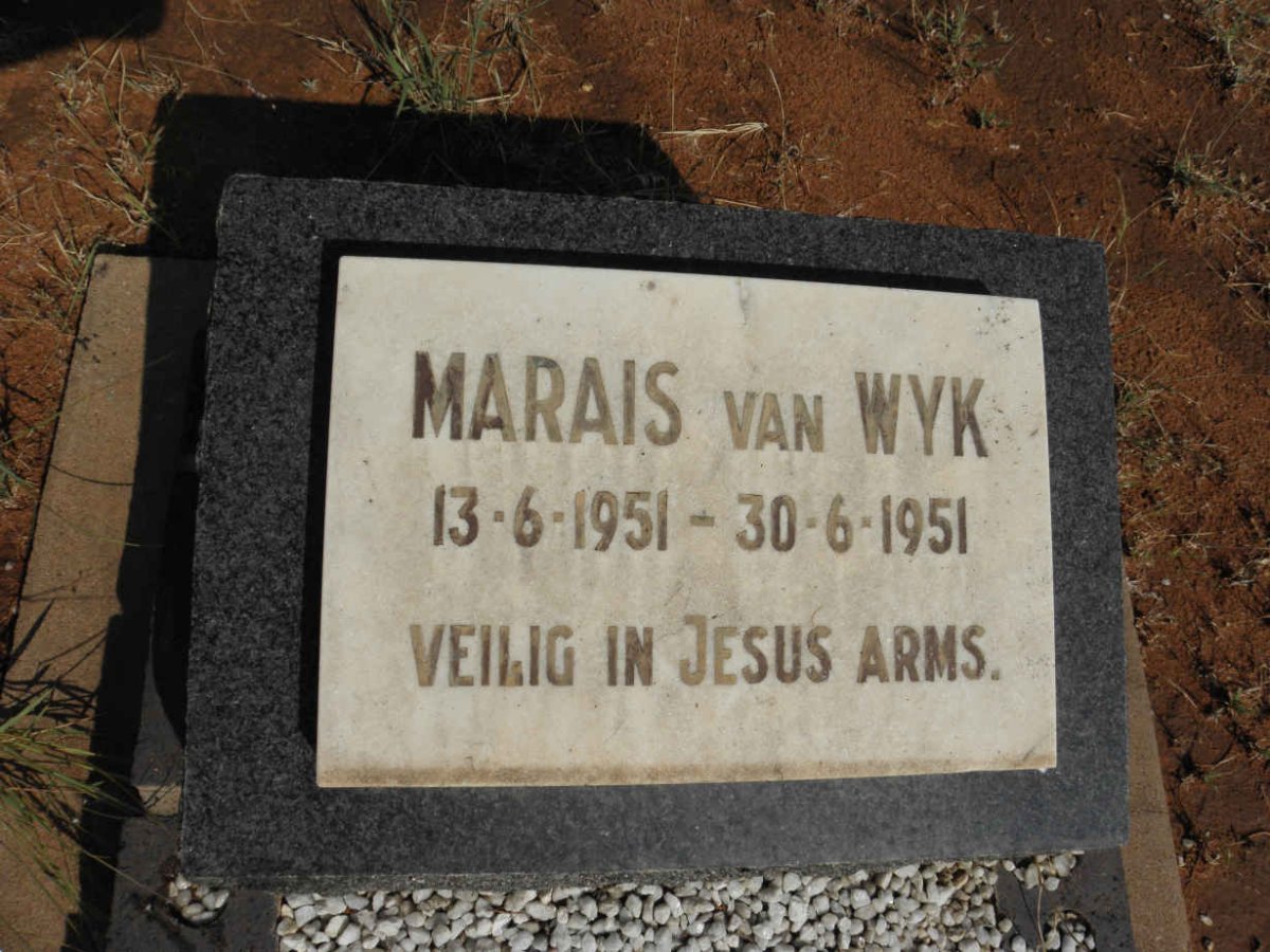 WYK Marais, van 1951-1951