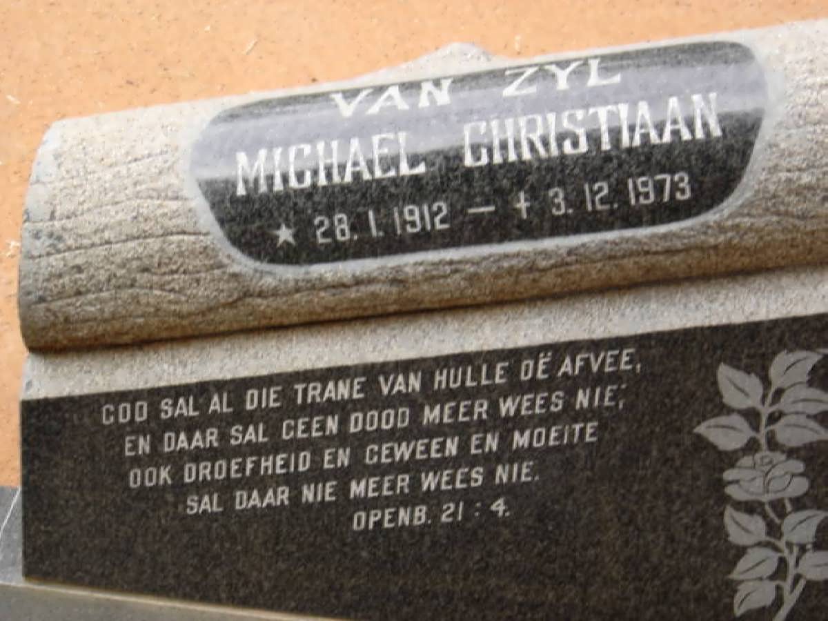 ZYL Michael Christiaan, van 1912-1973