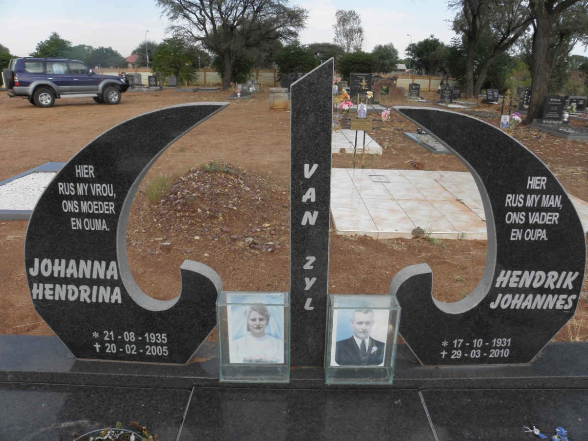 ZYL Hendrik Johannes, van 1931-2010 &amp; Johanna Hendrina 1935-2005
