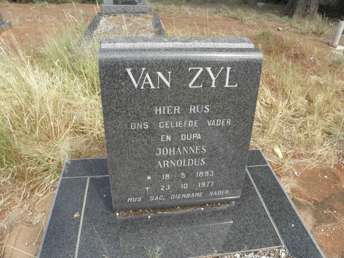 ZYL Johannes Arnoldus, van 1883-1977