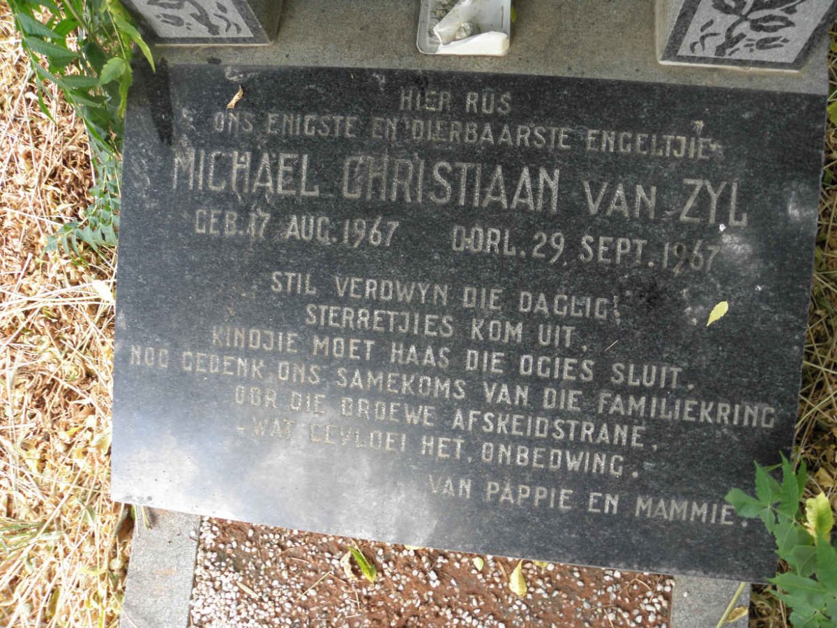ZYL Michael Christiaan, van 1967-1967