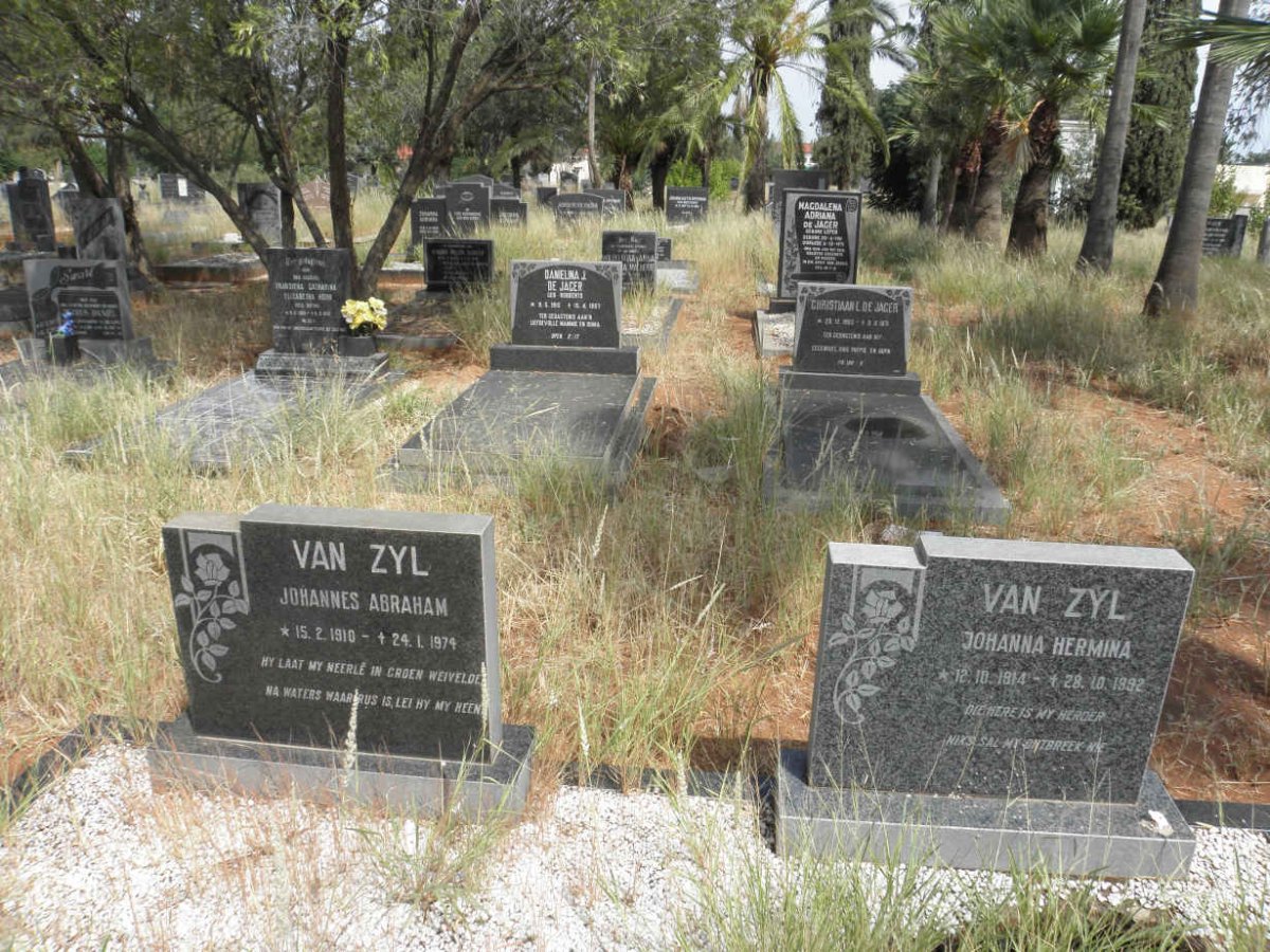 ZYL Johannes Abraham, van 1910-1974 &amp; Johanna Hermina 1914-1992