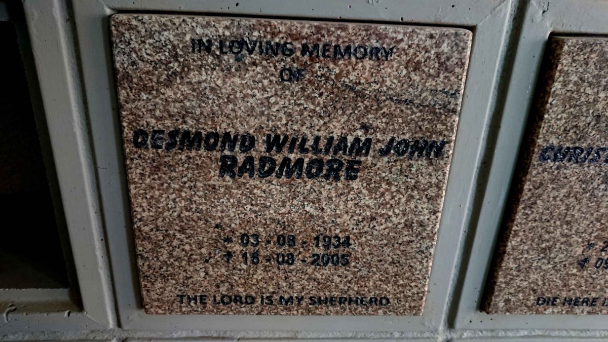 RADMORE Desmond William John 1934-2005