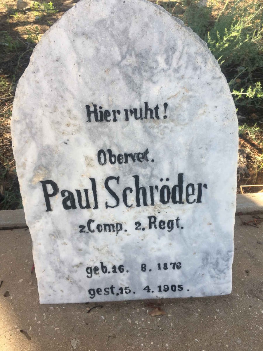 SCHRÖDER Paul 1876-1905