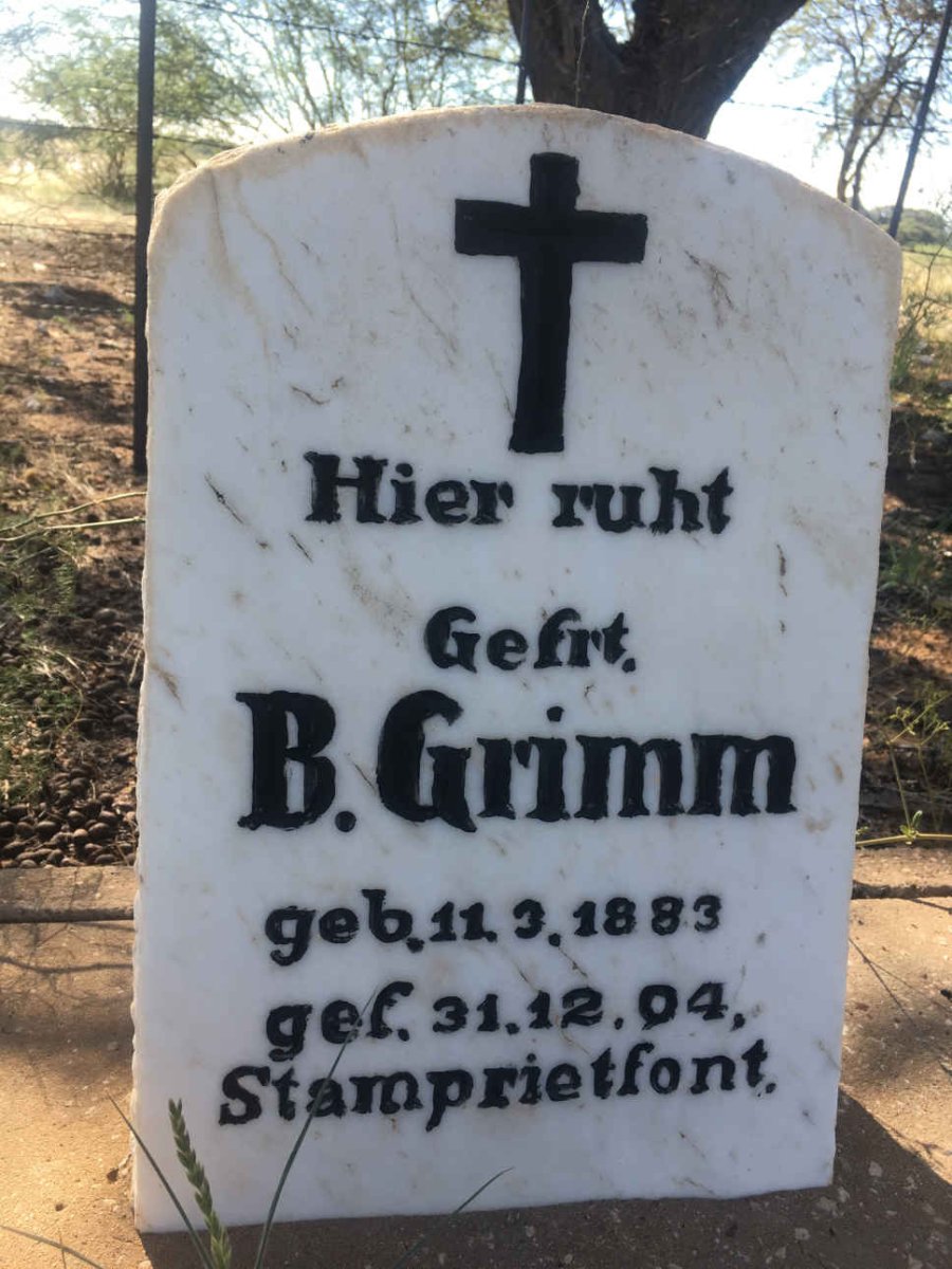 GRIMM B. 1883-1904