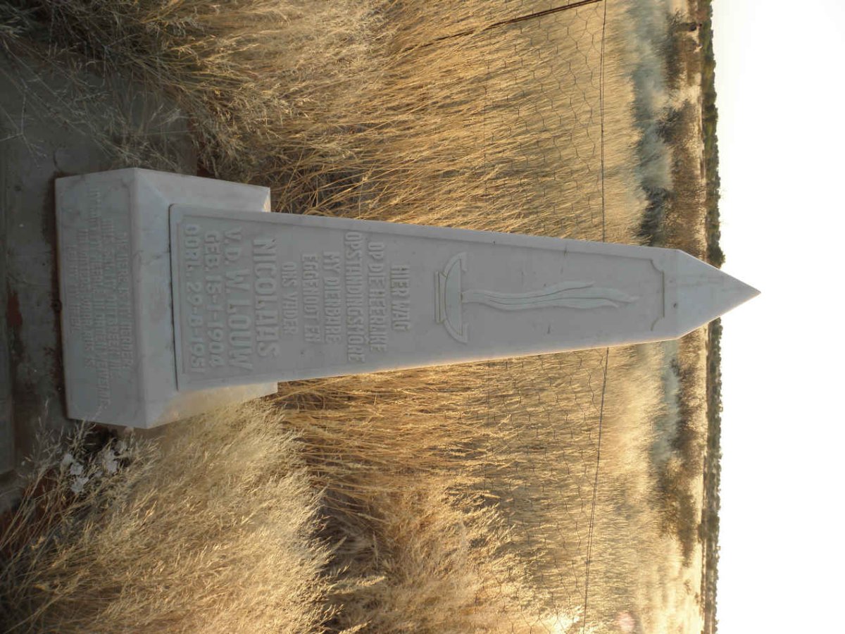 LOUW Nicolaas v.d. W. 1904-1951