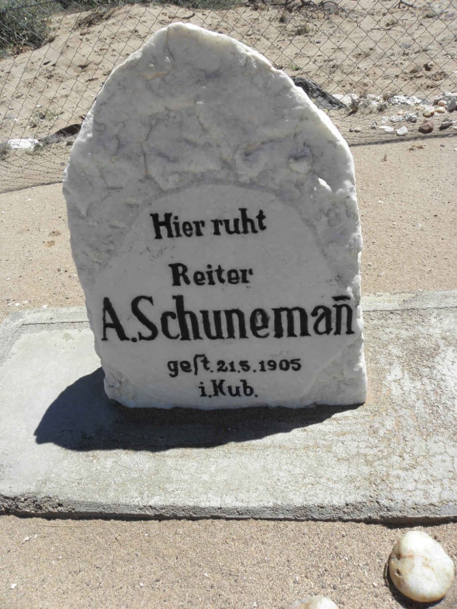 SCHUNEMAN A. -1905