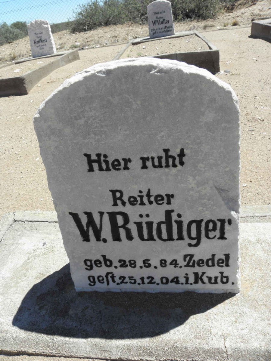 RUDIGER W. 1884-1904