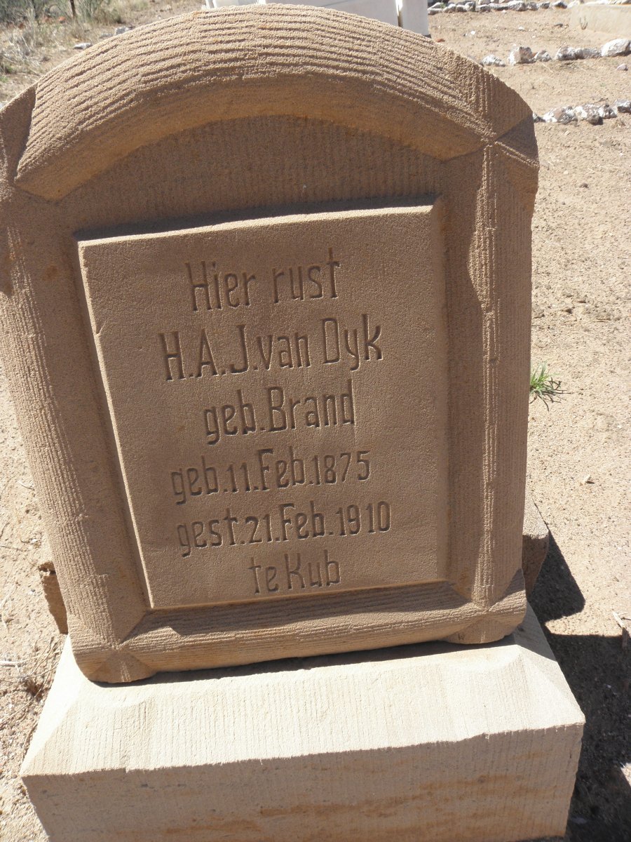 DYK H.A.J., van nee BRAND 1875-1910
