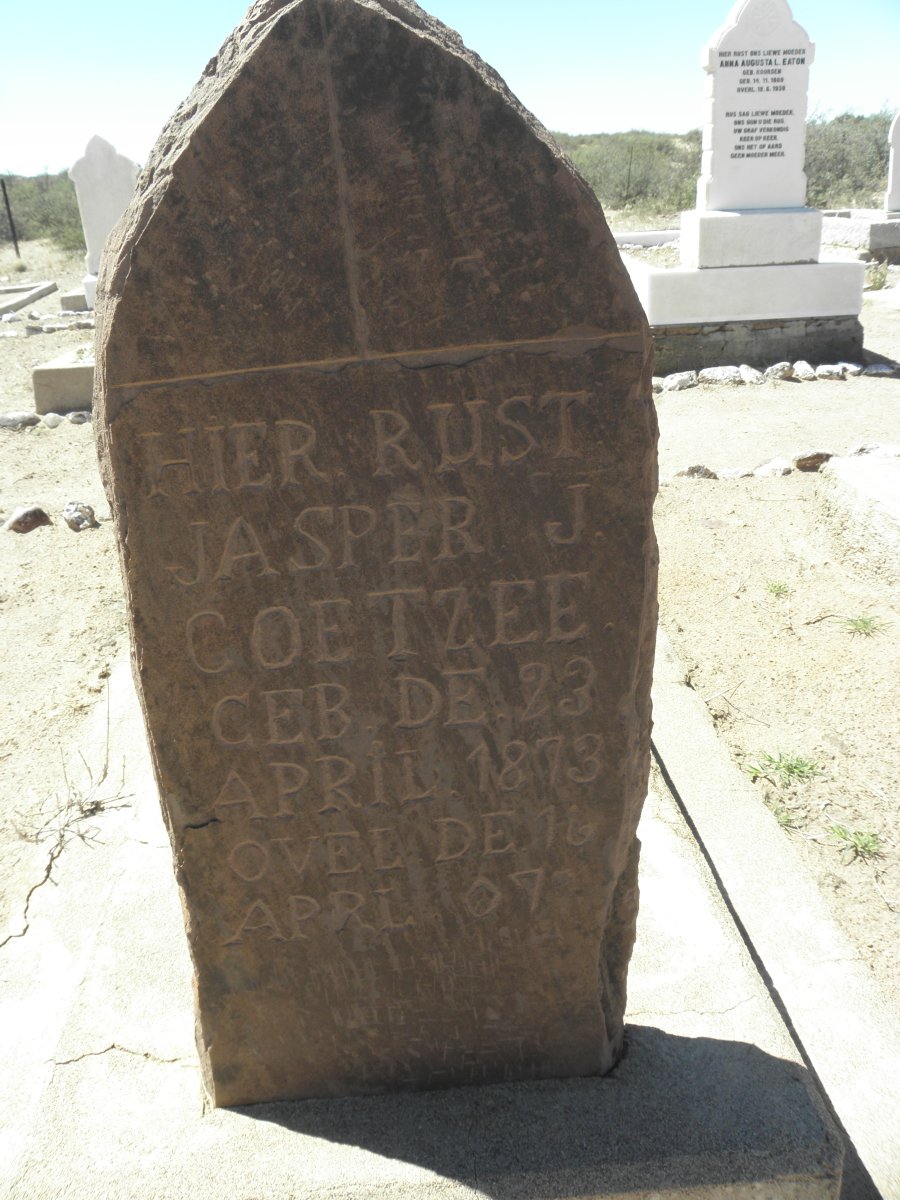 COETZEE Jasper J. 1873-1907