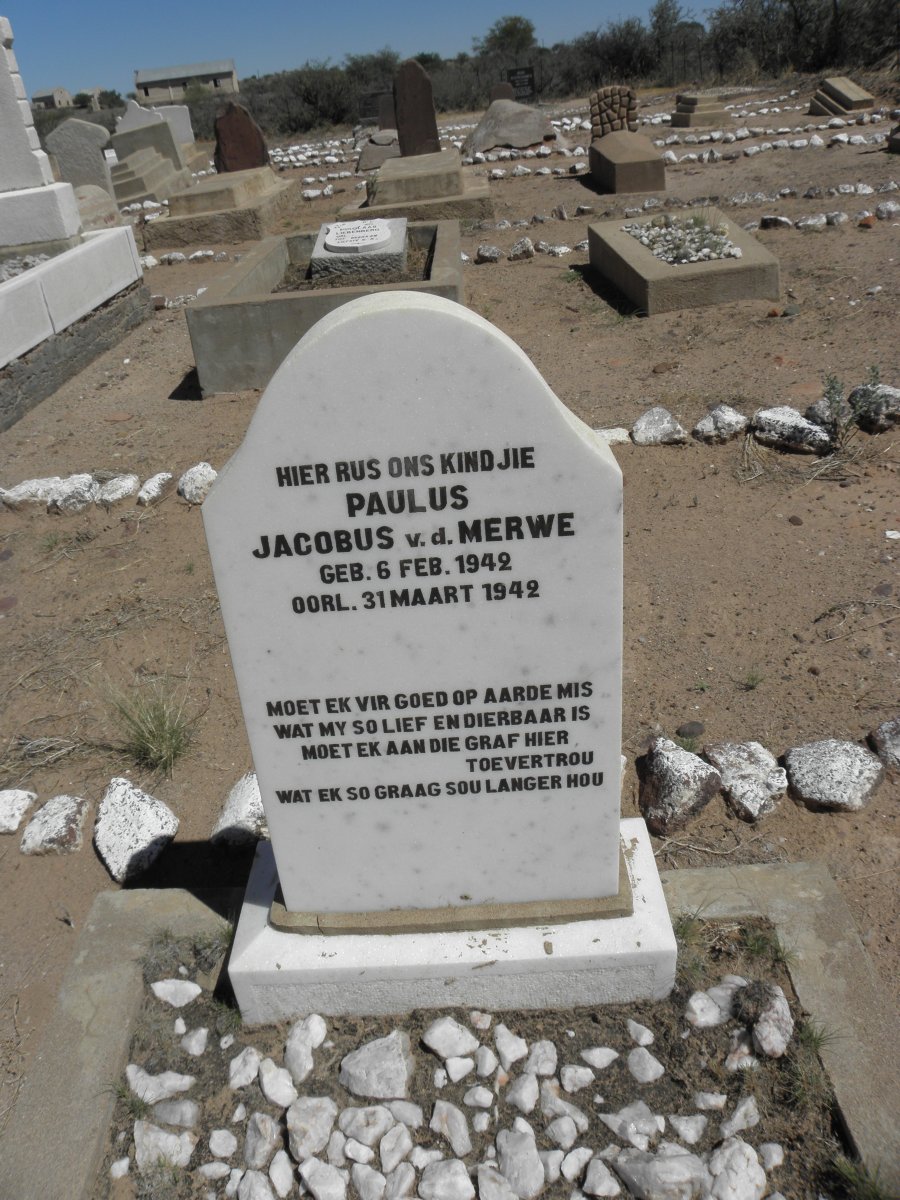 MERWE Paulus Jacobus, v.d. 1942-1942