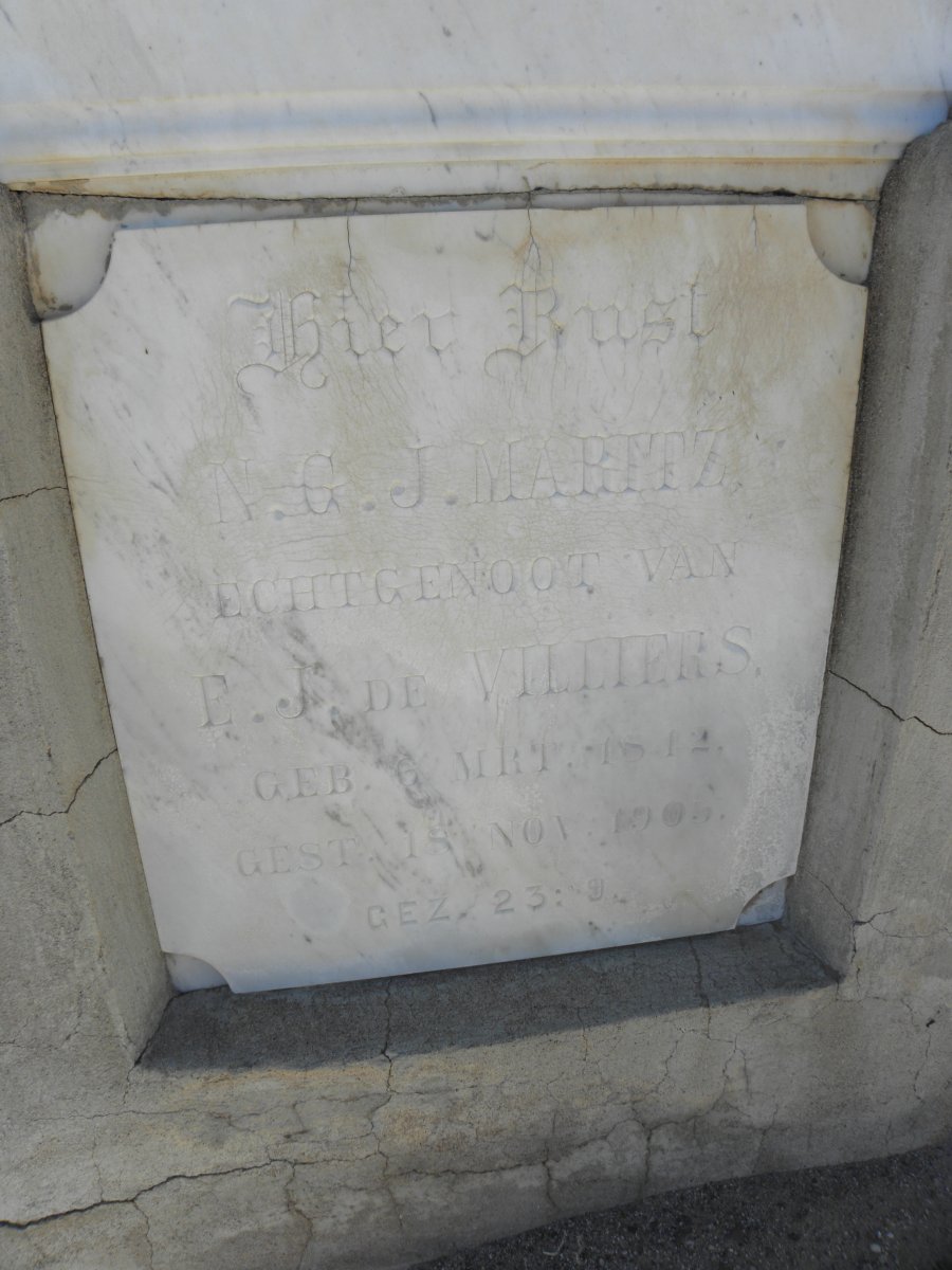 MARITZ N.G.J. 1842-1909