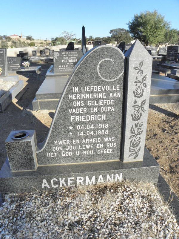 ACKERMANN Friedrich 1918-1988