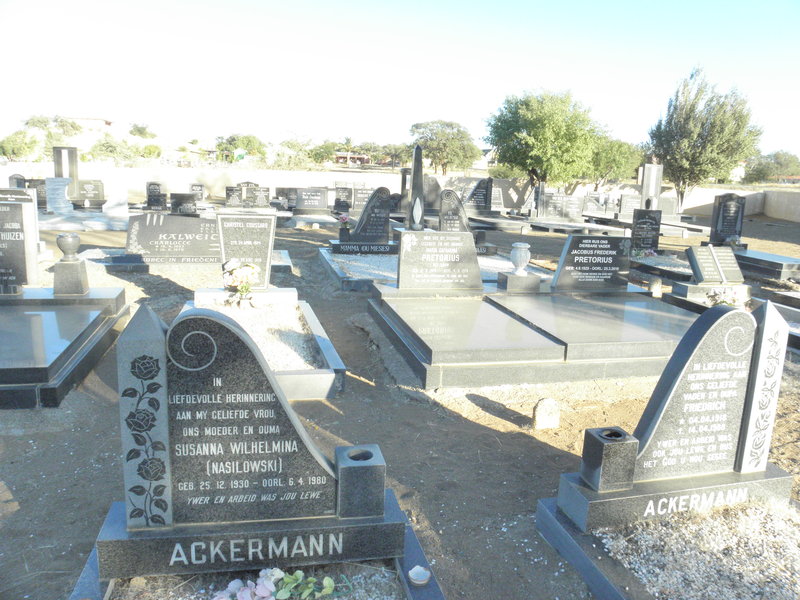 ACKERMANN Susanna Wilhelmina nee NASILOWSKI 1930-1980