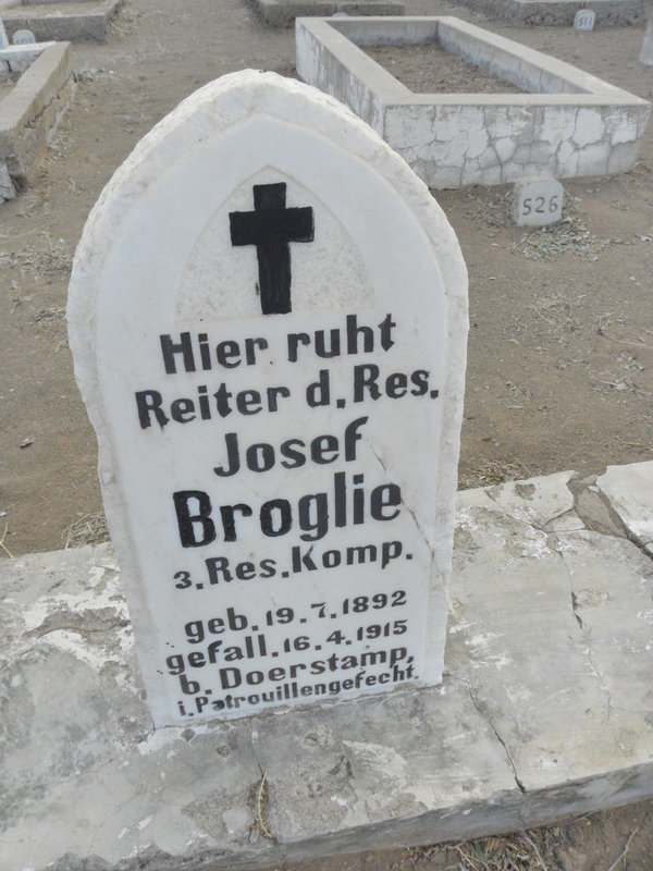 BROGLIE Josef 1892-1915