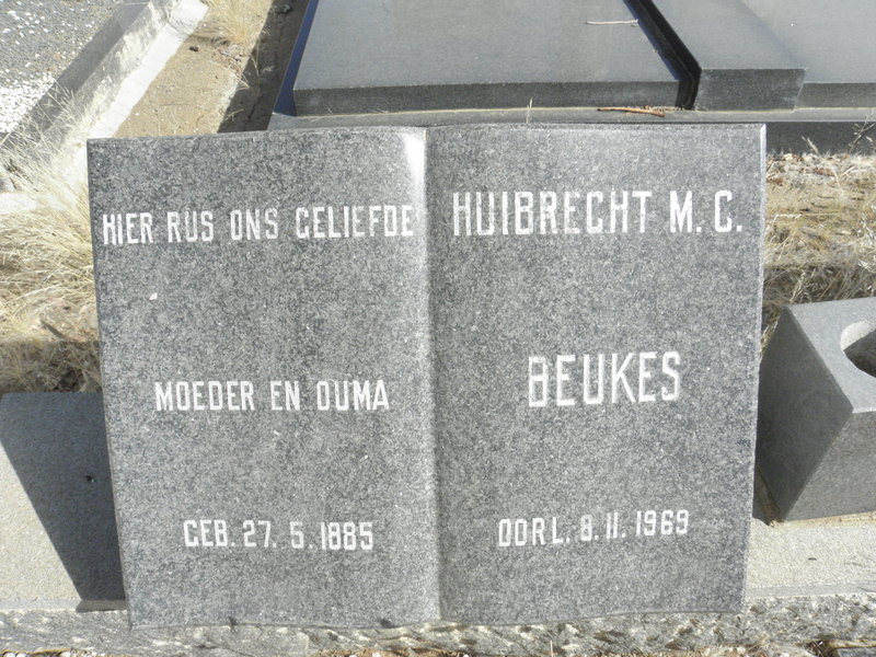 BEUKES Heibrecht M.C. 1885-1969