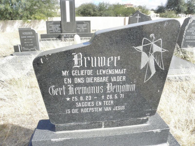 BRUWER Gert Hermanus Benjamin 1923-1971