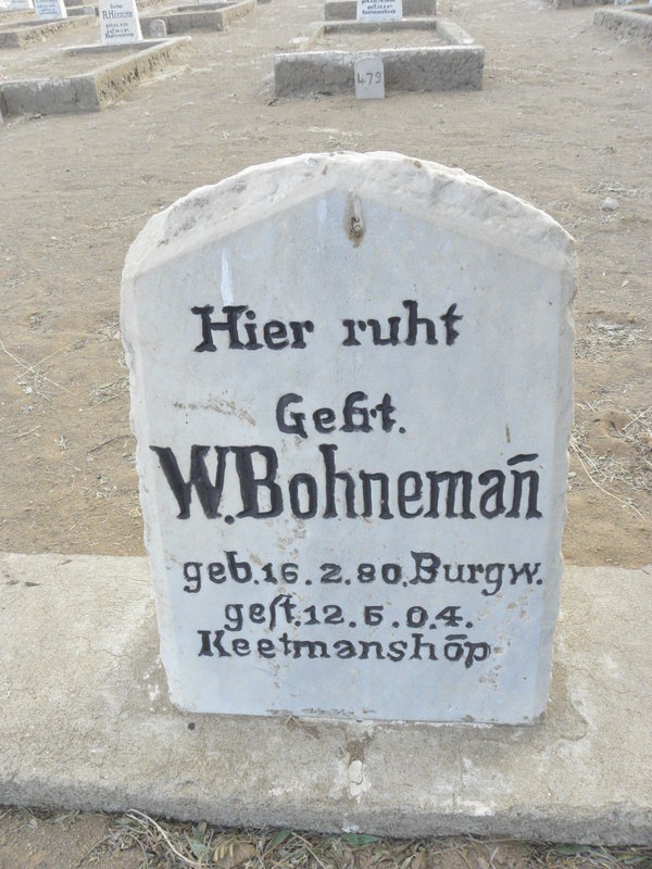 BOHNEMAN W. 1880-1904