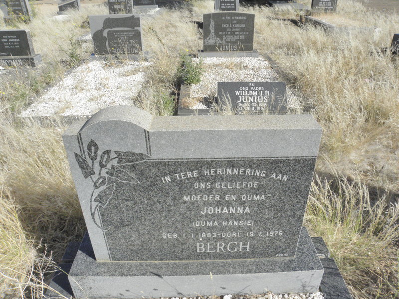 BERGH Johanna 1883-1976