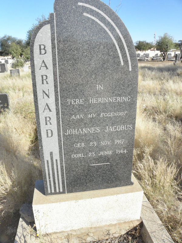 BARNARD Johannes Jacobus 1917-1964
