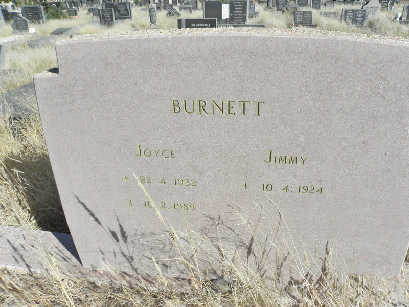 BURNETT Jimmy 1924- &amp; Joyce 1932-1985