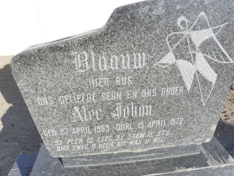 BLAAUW Alec John 1953-1972