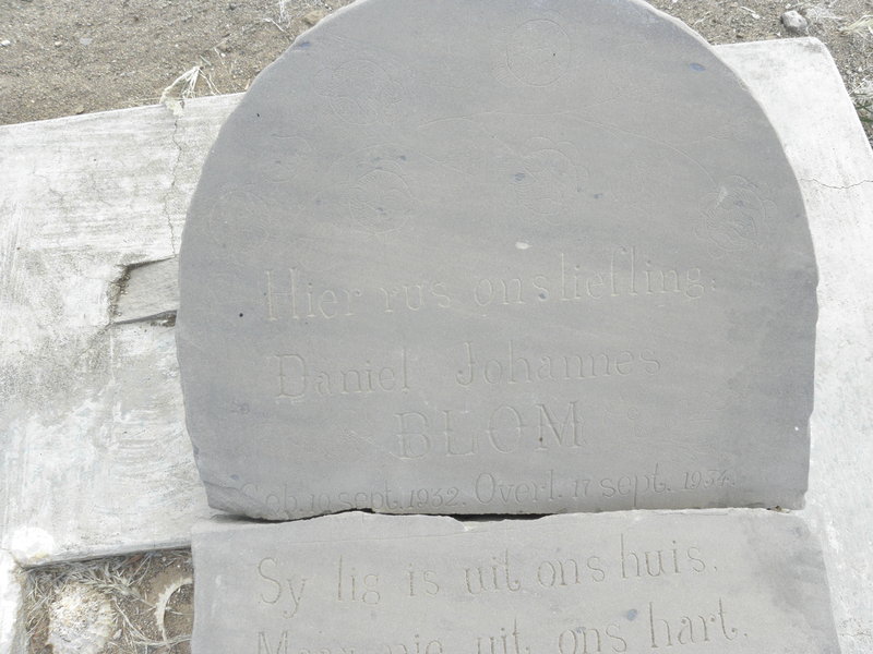 BLOM Daniel Johannes 1932-1934