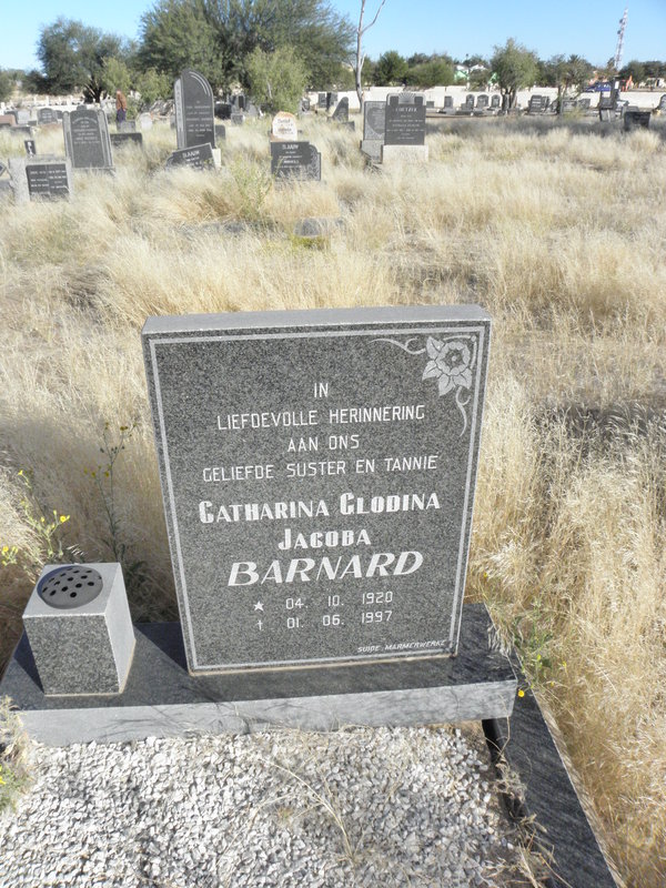 BARNARD Catharina Clodina Jacoba 1920-1997