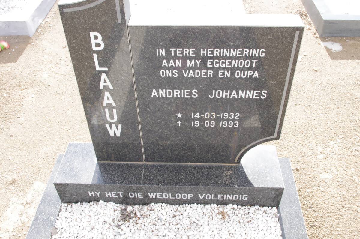 BLAAUW Andries Johannes 1932-1993